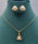 Elegant Gold-Toned Necklace & Earring Sets