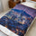 Seoul Night Skyline Velveteen Plush Blanket — Soft Cityscape Throw
