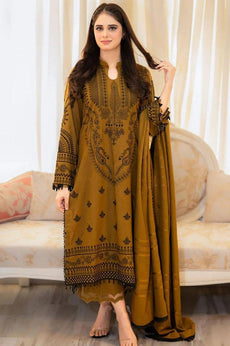 3 Pcs Women’s Unstitched Embroidered Suit