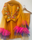 Exquisite Women's Stitched Embroidered Suit - 3 Pcs Set in Mustard Katan Silk