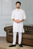 2 Pcs Men's Stitched Wash And Wear Plain Shalwar Kameez