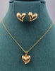Elegant Gold-Toned Necklace & Earring Sets